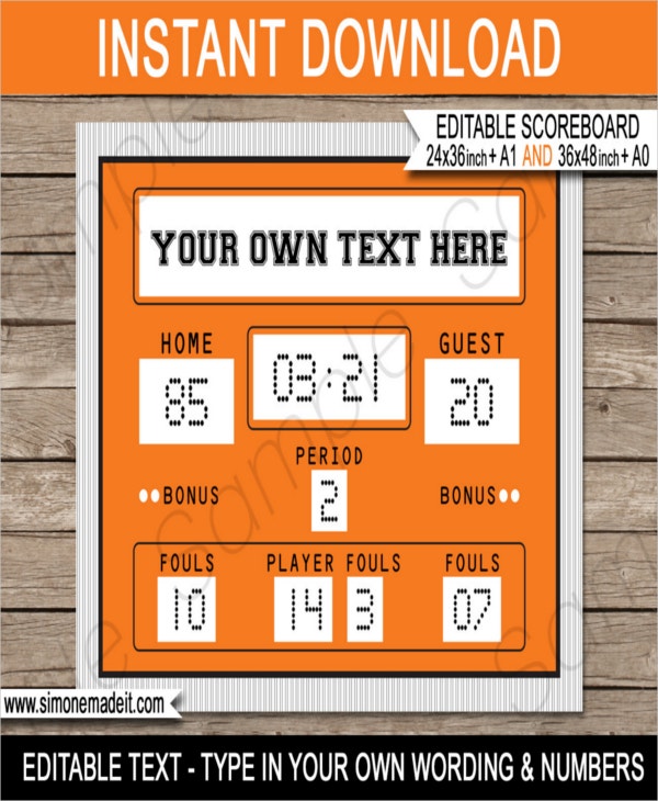 free online football scoreboard and timer